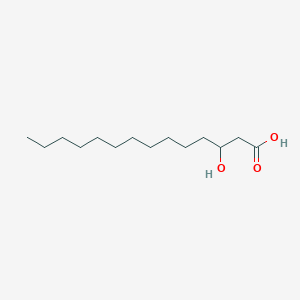 molecular formula C14H28O3 B164408 3-Hydroxytetradecanoic acid CAS No. 3422-31-9