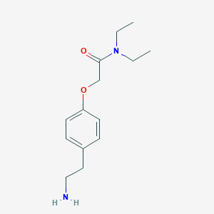 molecular formula C14H22N2O2 B164409 2-[4-(2-Amino-ethyl)-phenoxy]-N,N-diethyl-acetamide CAS No. 133025-92-0