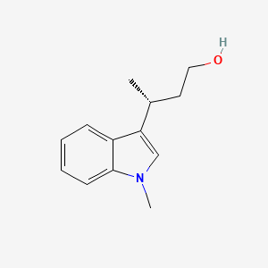 molecular formula C13H17NO B1644124 (3R)-(-)-3-(1-Methyl-1H-indol-3-YL)-1-butanol 