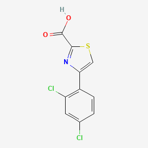 molecular formula C10H5Cl2NO2S B1644132 4-(2,4-Dichlorophenyl)thiazole-2-carboxylic Acid CAS No. 952959-45-4