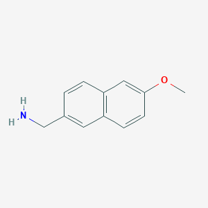 molecular formula C12H13NO B1644141 (6-甲氧基-2-萘基)甲胺 CAS No. 177736-15-1