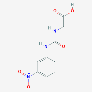 molecular formula C9H9N3O5 B1644166 N-{[(3-nitrophenyl)amino]carbonyl}glycine CAS No. 67513-14-8