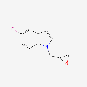 molecular formula C11H10FNO B1644185 1-N-Glycidyl-5-fluoro-indole 