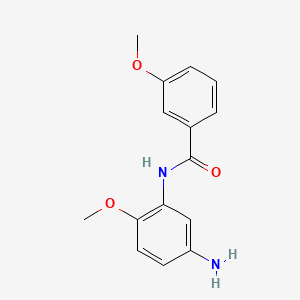molecular formula C15H16N2O3 B1644202 N-(5-氨基-2-甲氧基苯基)-3-甲氧基苯甲酰胺 CAS No. 926266-18-4