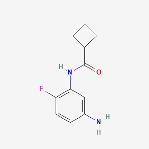 molecular formula C11H13FN2O B1644203 N-(5-Amino-2-fluorophenyl)cyclobutanecarboxamide CAS No. 926255-07-4