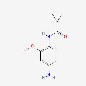molecular formula C11H14N2O2 B1644206 N-(4-Amino-2-methoxyphenyl)cyclopropanecarboxamide CAS No. 926231-61-0