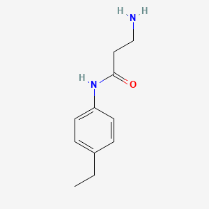 molecular formula C11H16N2O B1644211 3-Amino-N-(4-ethylphenyl)propanamide 
