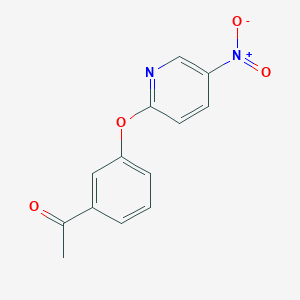 molecular formula C13H10N2O4 B1644215 1-{3-[(5-Nitropyridin-2-yl)oxy]phenyl}ethan-1-one 