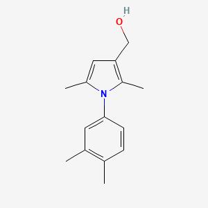 molecular formula C15H19NO B1644227 [1-(3,4-Dimethylphenyl)-2,5-dimethylpyrrol-3-yl]methanol 