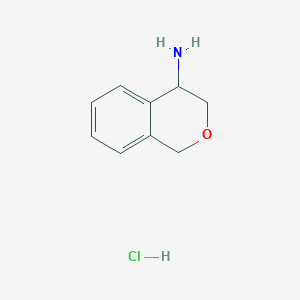 molecular formula C9H12ClNO B1644232 Isochroman-4-amine hydrochloride CAS No. 1159599-95-7