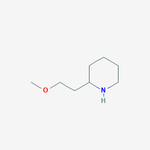 molecular formula C8H17NO B1644238 2-(2-甲氧基乙基)哌啶 CAS No. 858523-63-4