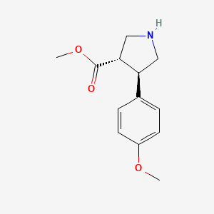 (3S,4R)-methyl 4-(4-methoxyphenyl)pyrrolidine-3-carboxylate