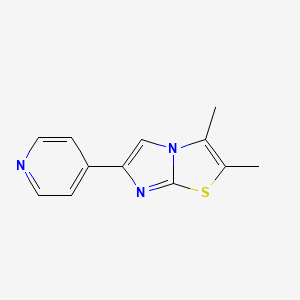 molecular formula C12H11N3S B1644256 2,3-Dimethyl-6-(pyridin-4-YL)imidazo[2,1-B]thiazole 