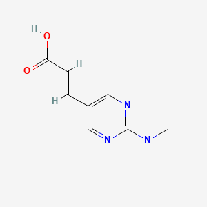 molecular formula C9H11N3O2 B1644268 (E)-3-(2-(二甲氨基)嘧啶-5-基)丙烯酸 CAS No. 203505-82-2