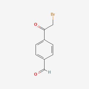 molecular formula C9H7BrO2 B1644274 4-(2-Bromoacetyl)benzaldehyde 