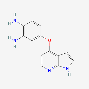 molecular formula C13H12N4O B1644275 4-(1H-pyrrolo[2,3-b]pyridin-4-yloxy)-benzene-1,2-diamine 