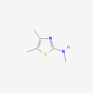 molecular formula C6H10N2S B1644276 N,4,5-trimethyl-1,3-thiazol-2-amine 