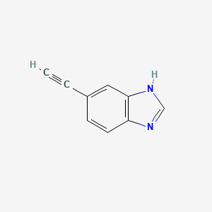 molecular formula C9H6N2 B1644282 5-ethynyl-1H-benzimidazole 