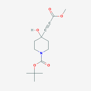 Tert-butyl 4-hydroxy-4-(3-methoxy-3-oxoprop-1-ynyl)piperidine-1-carboxylate