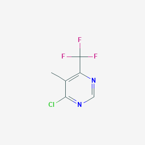 molecular formula C6H4ClF3N2 B1644285 4-Chloro-5-methyl-6-(trifluoromethyl)pyrimidine 