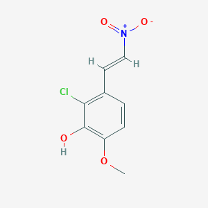 trans-2-Chloro-3-hydroxy-4-methoxy-beta-nitrostyrene