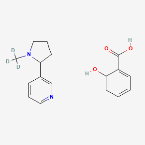 molecular formula C17H20N2O3 B1644308 (+/-)-Nicotine-d3 salicylate salt 
