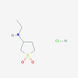 molecular formula C6H14ClNO2S B1644324 N-Ethyltetrahydrothiophen-3-amine 1,1-dioxide hydrochloride CAS No. 1052552-74-5