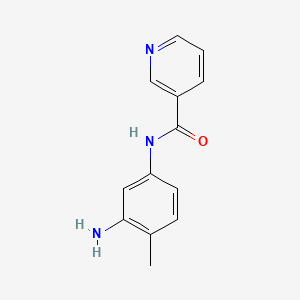 molecular formula C13H13N3O B1644334 N-(3-amino-4-methylphenyl)nicotinamide CAS No. 653584-84-0