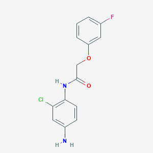 N-(4-amino-2-chlorophenyl)-2-(3-fluorophenoxy)acetamide