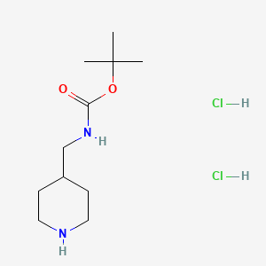 molecular formula C11H24Cl2N2O2 B1644390 tert-Butyl (piperidin-4-ylmethyl)carbamate dihydrochloride 