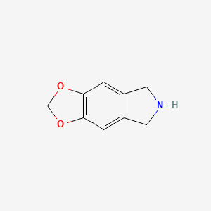 molecular formula C9H9NO2 B1644421 6,7-dihydro-5H-[1,3]dioxolo[4,5-f]isoindole 