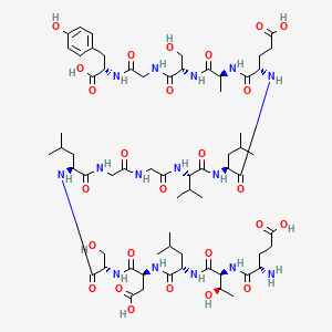 molecular formula C65H103N15O26 B1644442 Leptin (126-140) (human) CAS No. 313220-09-6