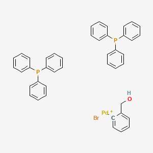 molecular formula C43H37BrOP2Pd B1644450 2-[Bis(triphenylphosphine)palladium(II)bromide]benzylalcohol 