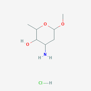 (2S,3S,4S,6S)-4-Amino-6-methoxy-2-methyltetrahydro-2H-pyran-3-ol hydrochloride