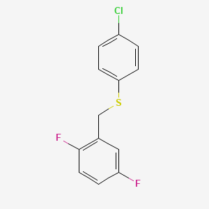 molecular formula C13H9ClF2S B1644472 (4-Chlorophenyl)(2,5-difluorobenzyl)sulfane CAS No. 470716-52-0