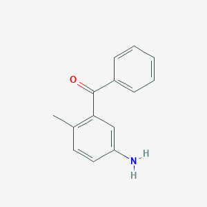 molecular formula C14H13NO B1644476 (5-Amino-2-methylphenyl)(phenyl)methanone 