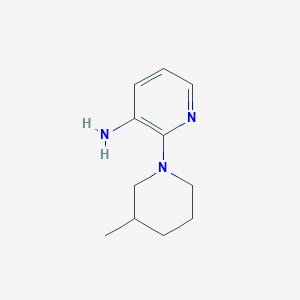 molecular formula C11H17N3 B1644487 2-(3-甲基-1-哌啶基)-3-吡啶基胺 CAS No. 926219-72-9