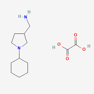 molecular formula C13H24N2O4 B1644499 1-(1-Cyclohexylpyrrolidin-3-YL)methanamine oxalate CAS No. 1177351-19-7