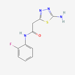 5-Amino-N-(2-fluorophenyl)-1,3,4-thiadiazole-2-acetamide