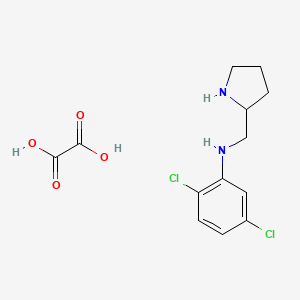 molecular formula C13H16Cl2N2O4 B1644506 2,5-dichloro-N-(2-pyrrolidinylmethyl)aniline oxalate CAS No. 1177285-53-8