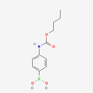 molecular formula C11H16BNO4 B1644508 4-(Butoxycarbonylamino)phenylboronic acid 