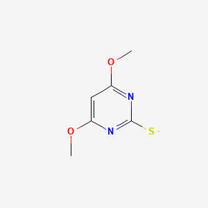 molecular formula C6H7N2O2S- B1644517 4,6-Dimethoxy-pyrimidine-2-thiolate sodium 