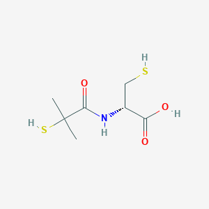 (2S)-2-[(2-methyl-2-sulfanylpropanoyl)amino]-3-sulfanylpropanoic acid