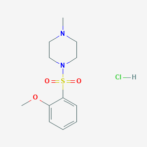 molecular formula C12H19ClN2O3S B1644520 1-(2-Methoxy-benzenesulfonyl)-4-methyl-piperazine 