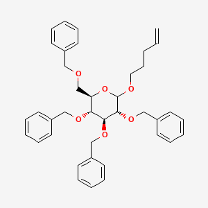 (3R,4S,5R,6R)-2-pent-4-enoxy-3,4,5-tris(phenylmethoxy)-6-(phenylmethoxymethyl)oxane