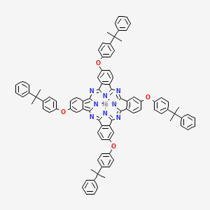 Nickel(2+);6,15,24,33-tetrakis[4-(2-phenylpropan-2-yl)phenoxy]-2,11,20,29,37,39-hexaza-38,40-diazanidanonacyclo[28.6.1.13,10.112,19.121,28.04,9.013,18.022,27.031,36]tetraconta-1,3,5,7,9,11,13(18),14,16,19(39),20,22(27),23,25,28,30(37),31(36),32,34-nonadecaene