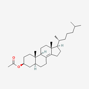 5alpha(H),17alpha(H)-(20R)-3beta-ACETOXYCHOLEST-8(14)-ENE