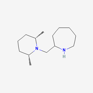 2-([(2R,6S)-2,6-Dimethylpiperidinyl]methyl)azepane