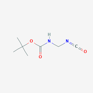 molecular formula C7H12N2O3 B1644629 Carbamic acid, (isocyanatomethyl)-, 1,1-dimethylethyl ester (9CI) 