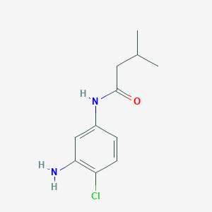 molecular formula C11H15ClN2O B1644640 N-(3-Amino-4-chlorophenyl)-3-methylbutanamide CAS No. 926222-15-3